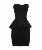 Vestido Sarja Preto